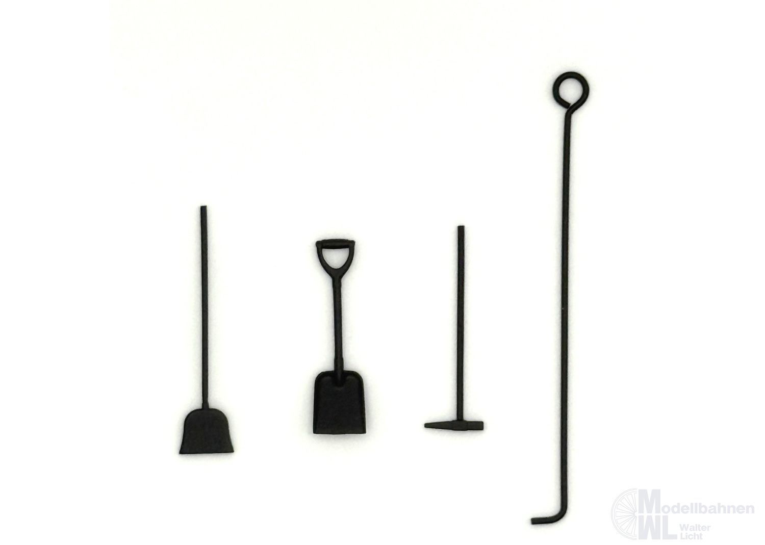 Märklin Ersatzeile E339112 - ERSATZTEIL: Hammer, Besen, Schaufel, Hake